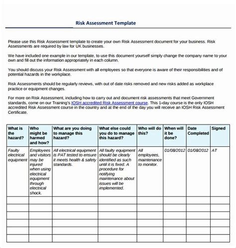 Sample Health Risk Assessment Questionnaire | Template.vercel.app