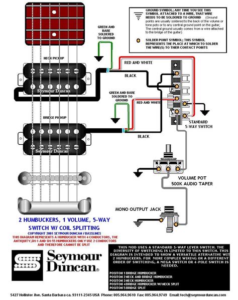 Wiring Diagram Guitar Pickups