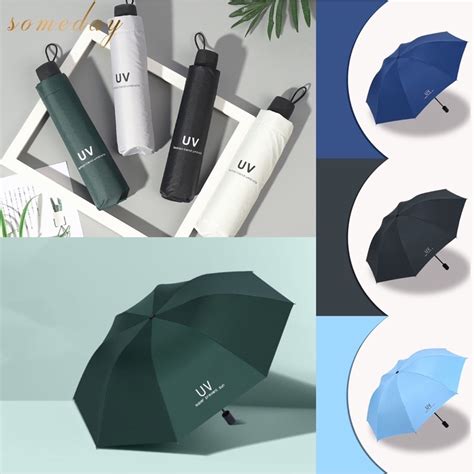 UV Sunscreen Eight Bone Umbrella Protection Sunshade Three Folding ...