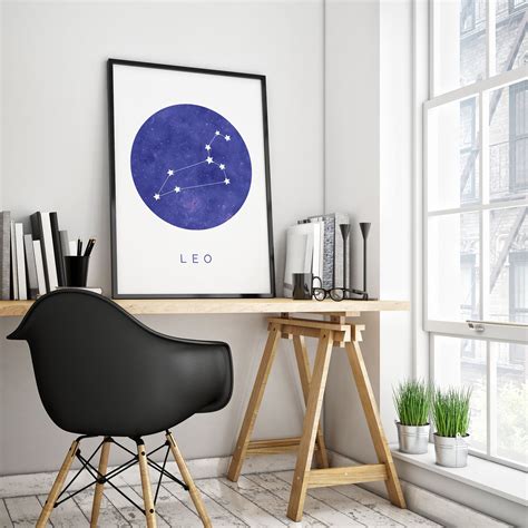 Horoscope Zodiac Star Constellation Astrology Poster Digital Download ...