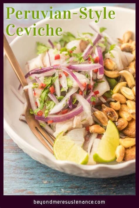 Redfish Ceviche Peruvian-Style • Beyond Mere Sustenance