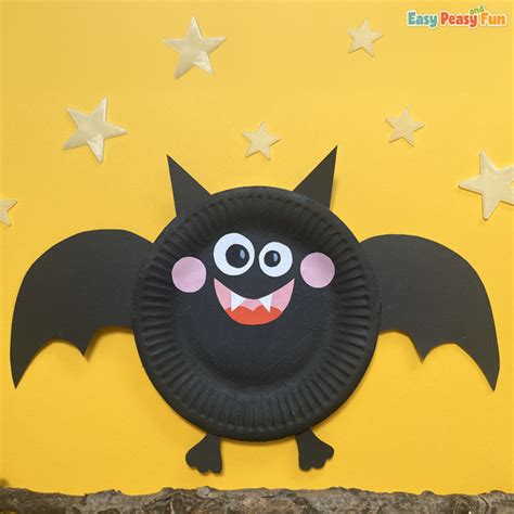 Paper Plate Bat - Easy Peasy and Fun