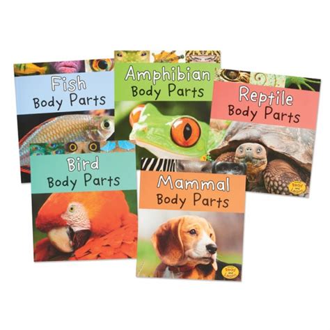 Vertebrate Body Parts Book Set - Montessori Services