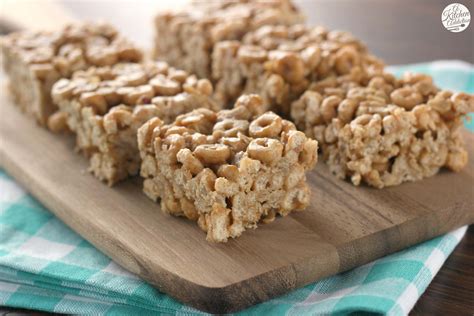 Peanut Butter Honey Cereal Bars - A Kitchen Addiction