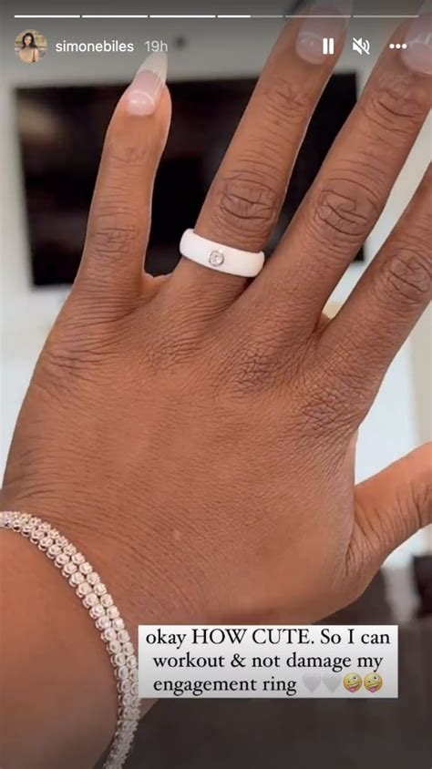 Simone Biles Wears a Second Engagement Ring to the Gym | POPSUGAR ...