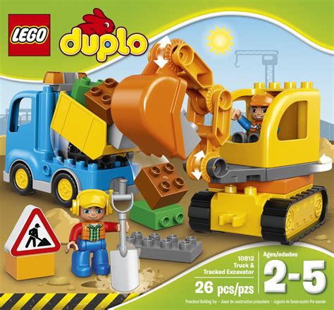 LEGO DUPLO Town Truck & Tracked Excavator 10812 Dump Truck and ...