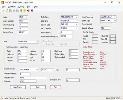 Fire Tube boiler design : software for scotch marine 2 Pass, 3 Pass, 4 ...