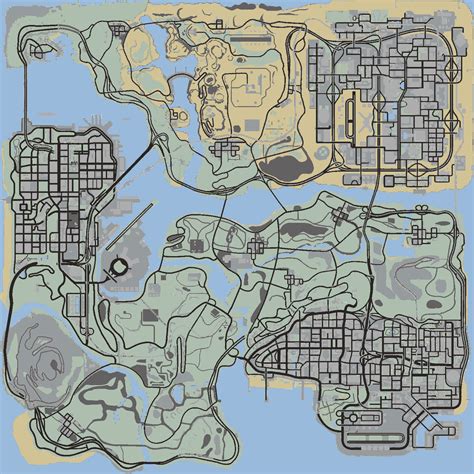 Imagen - Gta-san-andreas-los-santos-map.png - Halopedia - Wikia