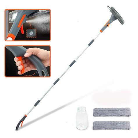 Amazon.com: Extendable Window Squeegee with Spray, 3 in 1 Window ...