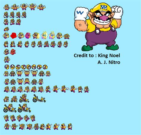 Wario Sprite Sheet by kingnoel on DeviantArt