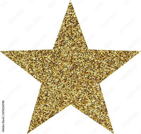 gold glitter star, png with transparent background Stock Photo | Adobe ...