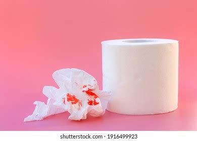 Toilet Paper Blood Concept Hemorrhoid Treatment Stock Photo 1916499923 ...