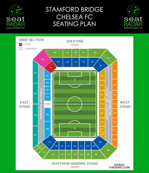 Stamford Bridge Seating Plan (Temporary)