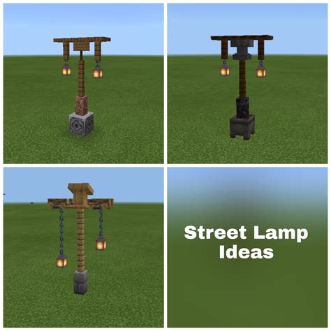 Minecraft street lamp design