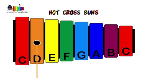 How to play Hot Cross Buns on the xylophone - Anybody Can Play - YouTube