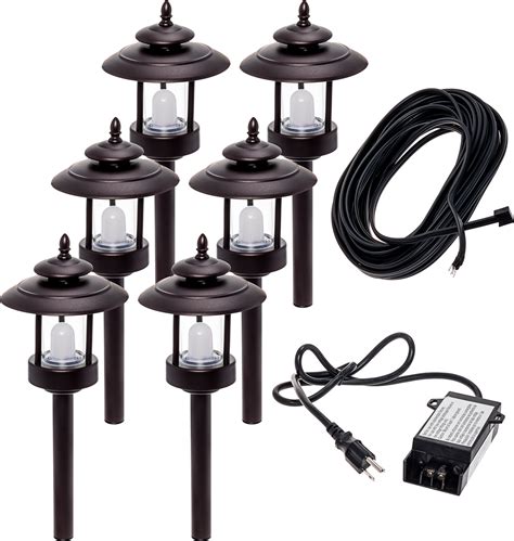 6 Pack Westinghouse Bronze 100 Lumen Low Voltage LED Pathway Light ...