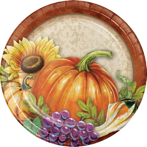 Harvest Thanksgiving Dessert Plates, 24 count - Walmart.com