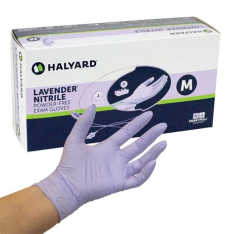 Halyard LAVENDER Nitrile Exam Gloves 250/box | AdvanTech