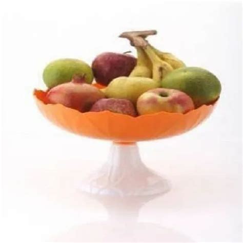 Multicolor Plastic Fruit Bowl With Stand, For Home, Set Contains: 1 at ...