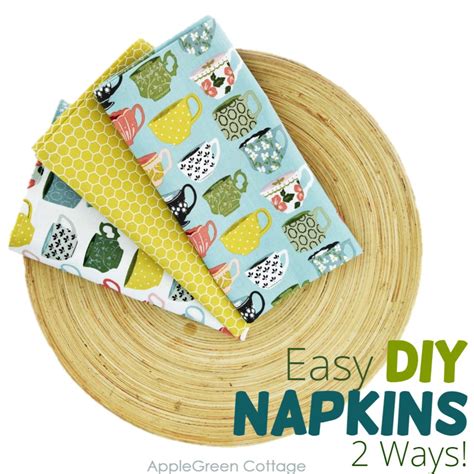 Diy Cloth Napkins - 2 Easy Ways To Sew Them Quickly!