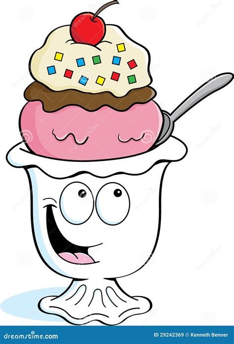 Cartoon Ice Cream Sundae Royalty Free Stock Images - Image: 29242369