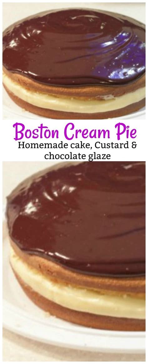 The Best Boston Cream Pie Recipe • MidgetMomma