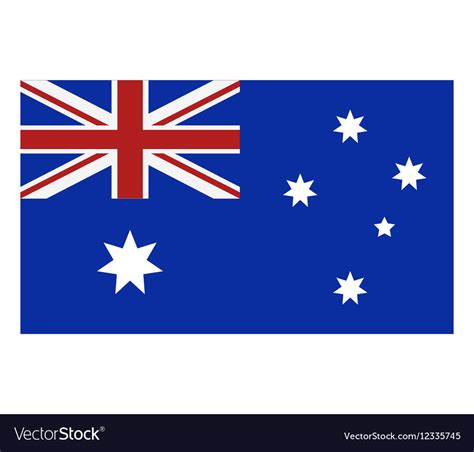 Australia flag Royalty Free Vector Image - VectorStock