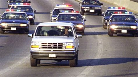 June 17, 1994 - OJ Simpson flees in a white Ford Bronco - 90 million ...