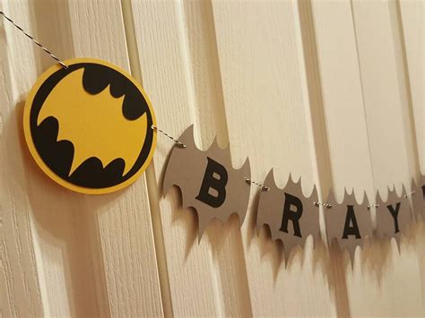 Batman birthday batman banner batman custom batman party | Etsy