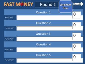 Classroom Feud template. Family Feud style game. UP TO 5 TEAMS!