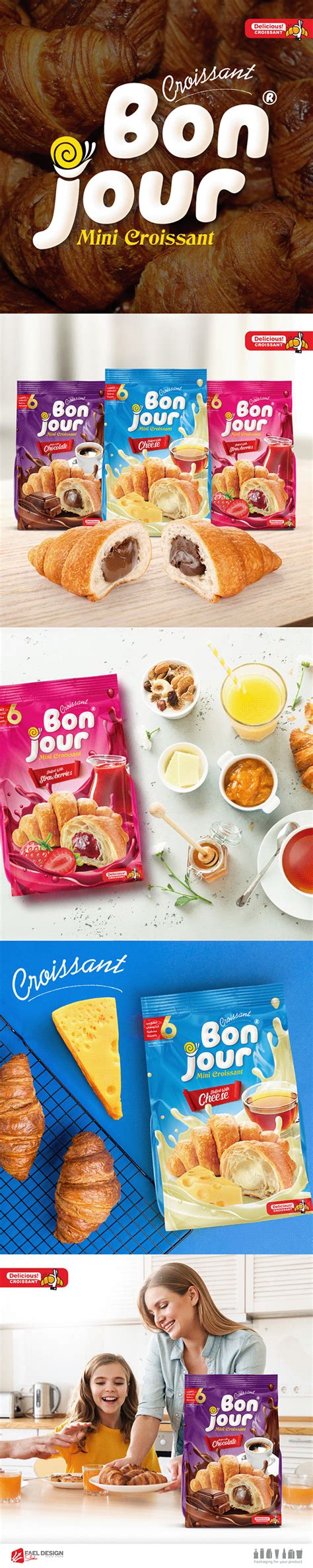 Bonjour Croissant | Packaging Design on Behance