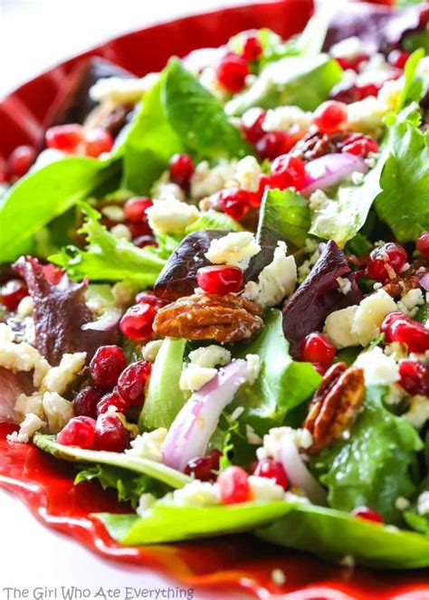 Pomegranate Feta Salad - The Girl Who Ate Everything