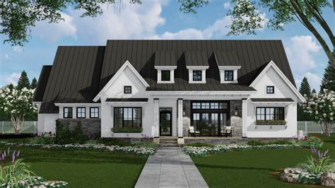 Farmhouse Style House Plan - 3 Beds 2.5 Baths 2287 Sq/Ft Plan #51-1137 ...