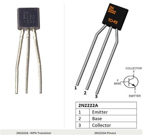 2N2222A –NPN Transistor, Pinout Diagram, Features & Datasheet