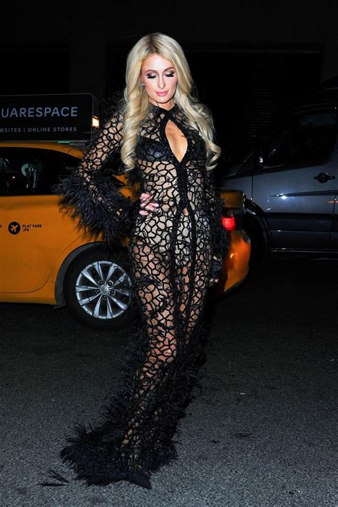 PARIS HILTON Arrives at PhilippPlein Fashion Show in New York 02/11 ...