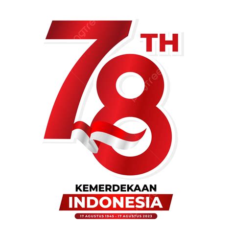 Official Logo Of Hut Ri 78 Year 2023 With Text Indonesian Independence ...