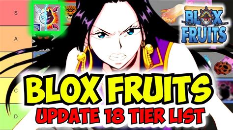 New Blox Fruits DEVIL FRUIT TIER LIST! - Update 18 (OVERALL PVP ...