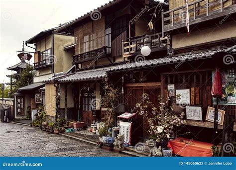 Quiet Neighborhood in Kyoto, Japan Editorial Photography - Image of ...