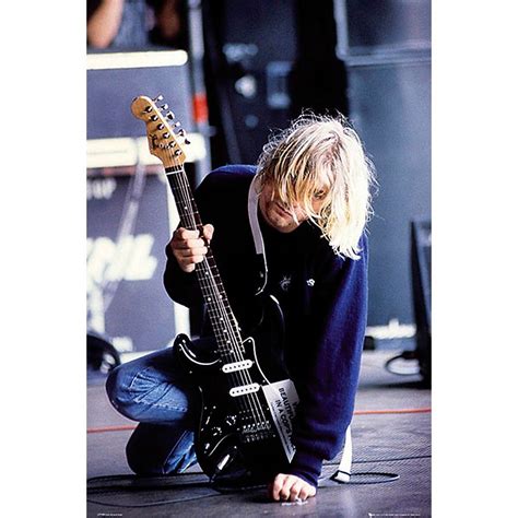 Hal Leonard Kurt Cobain - Electric Guitar - Wall Poster | Nirvana kurt ...