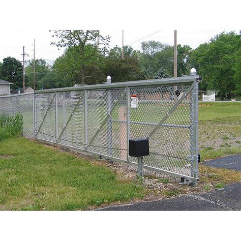 Hoover Fence Chain Link Fence Single Track Aluminum Slide Gate Kits ...