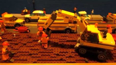 Lego City Road Construction Site Mini MOC! - YouTube