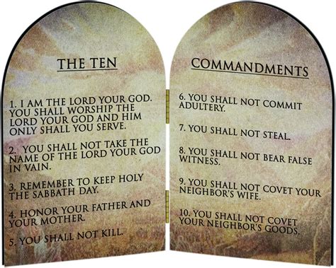 Ten Commandments (Catholic) Arched Diptych - Catholic to the Max ...