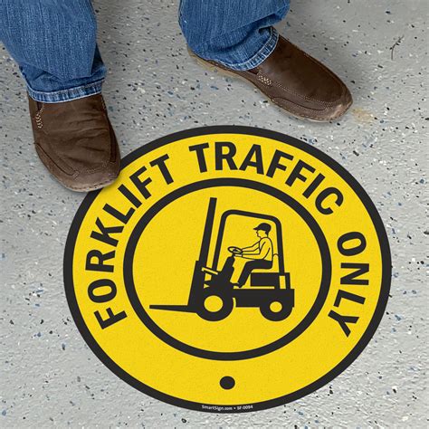 Forklift Traffic Only Slipsafe Floor Safety Sign, SKU: SF-0094 ...