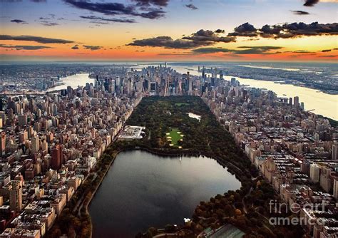 Aerial View - Central Park by Wojtek Zagorski