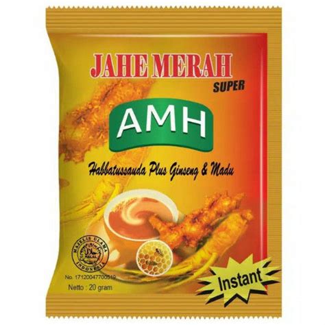 Minuman serbuk jahe merah AMH 1 sachet | Lazada Indonesia