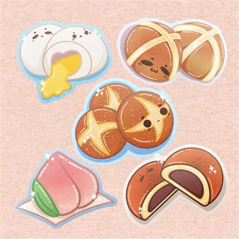 Kawaii Food Laptop Vinyl Stickers | Etsy