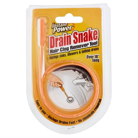 Instant Power Drain Snake Hair Clog Remover Tool - Walmart.com ...