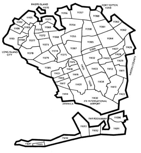 Queens Zip Code Map