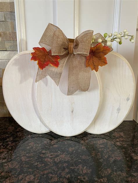 Wooden Pumpkins Rustic Fall Decor Decorative Wooden - Etsy