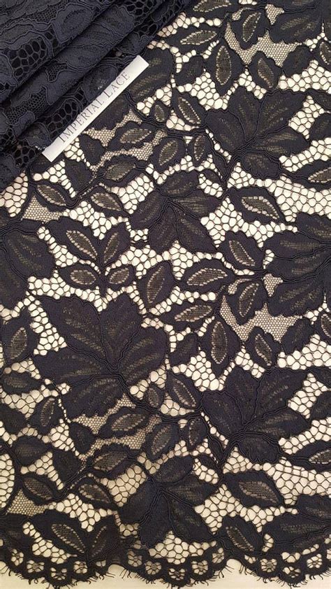 Black Lace Fabric - Guipure lace - lace fabric from Imperiallace.com